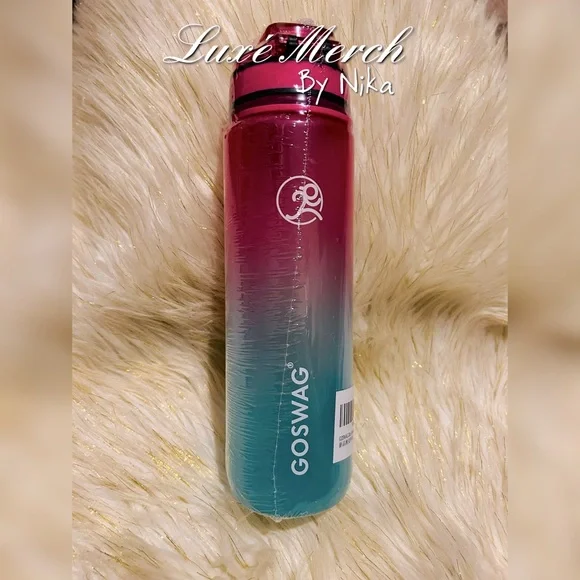 GOSWAG 32oz Motivational Water Bottle with Time Marker & Fruit Strainer BPA Free - Picture 4 of 6